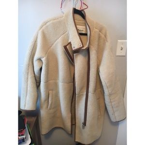 Fuzzy cream winter/fall coat